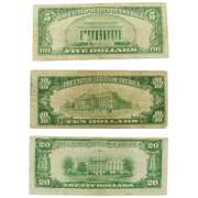 $5 $10 & $ 20 National Currency Notes