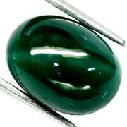 Eye catching 2.68ct forest green Apatite cabochon