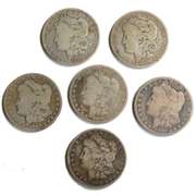 6 New Orleans Morgan Dollars