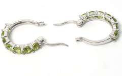 Sterling Silver Peridot Earrings
