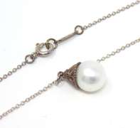 Tiffany & Co Ziegfeld Pearl Pendant on Chain