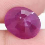 Glistening violet red 6.08ct UNHEATED Ruby