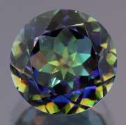 Brilliant multi-color 12mm 7.03ct Mystic Quartz