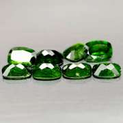 Rich forest green 10.20ct Chrome Diopside set