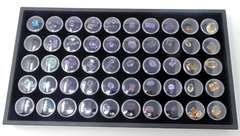 Tray of Colorful Loose Gemstones