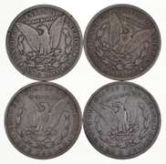 Lot (4) 1903-S Morgan Silver Dollars