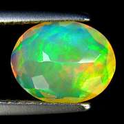 Full panel floral flashing 1.47ct Welo Opal