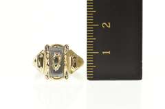 10K Yellow Gold 1964 WHS Ornate Enamel NP Initial Class Ring