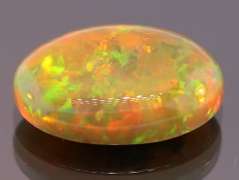 Magnificent 4.58ct full body flashing Semi Black Opal