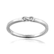 Sterling Silver Infinity Polished Band Ring