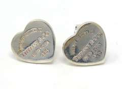 Tiffany & Co Heart Tag Stud Earrings