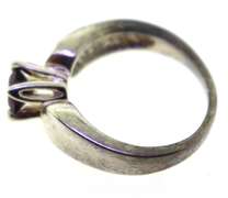 Sterling Silver Red Spinel Ring