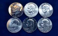 Lot of Silver Ike Dollars