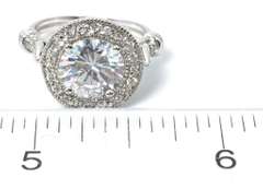 Sterling Silver CZ Cocktail Ring