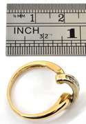 Sparkly Tapered Row of Diamonds Ring