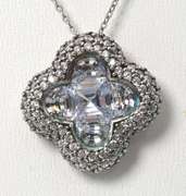 Sterling Sliver CZ Necklace