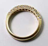 Beautiful 14K Princess Cut & Round Diamond Band