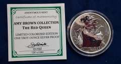Amy Brown The Red Queen 1 OZ Silver Round With COA