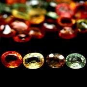 Heated only! 8.84ct fancy color Sapphire set