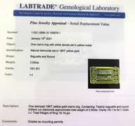 Delightful 18kt Baggutte & RBC Diamond Men's Ring