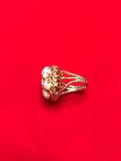 14K YELLOW GOLD LADIES OPAL RING