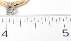 Sweet 0.22CT Diamond Solitaire Ring in 14KT Yellow Gold