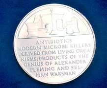 Lot Of 5 History Of Drugs Sterling Silver Medals