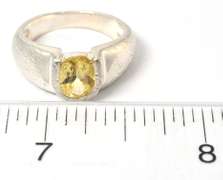Sterling Silver Lemon Quartz Ring