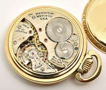 Lovely 21J Rolled Gold Plate Hamilton Pocket Watch