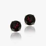 14K Gold 2.2ct Garnet Stud Earrings, 6mm