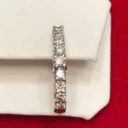 LADIES 14K GOLD DIAMOND LOOP EARRINGS