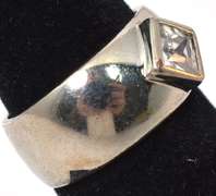 Sterling Silver CZ Cocktail Ring