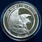 Amy Brown Wall Flower 1 OZ Silver Proof With COA