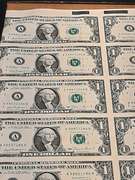 Uncut Sheet of 32 1981 $1FRN Notes