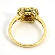 Classy Brown & White Diamond Ring in 14K YG