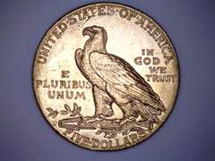 1909 D Near Unc US Indian $ 5 Gold Half Eagle