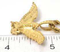 Heavy Eagle Necklace in 14KT Yellow Gold