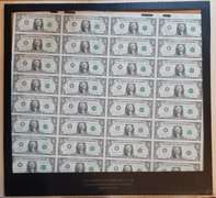 Uncut Sheet of 32 1981 $1FRN Notes
