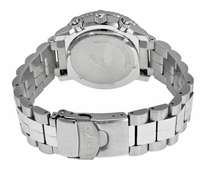 Seiko Chronograph Steel Black Dial Men's Watch