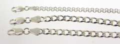 Sterling Silver Italian Three Bracelet Stack