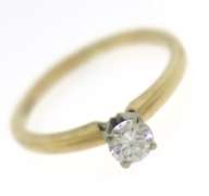 Handsome Round Brilliant Cut Solitaire Ring