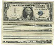 Great lot of 16 nice 1957 $1 Silver Certs (2 Stars)