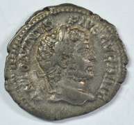 Sharp Roman Silver Denarius of Caracalla, 198-217 AD