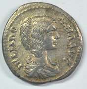 Original Julia Domna Roman Silver Denarius, 185-217 AD