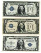 Crisp 1928-A, 1928-B, & 1935-A $1 Silver Certificates