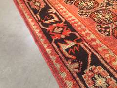 VINTAGE PERSIAN HAMEDAN RUG 4x10.5