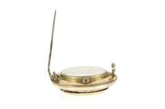 Gold Filled Victorian In Memory Woven Hair Mourning Photo Pin/Brooch