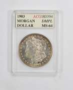 MS64 1903 Morgan Silver Dollar - ACG Graded