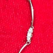 Ladies 10k white gold and diamond bracelet