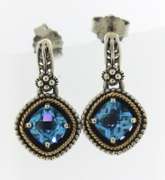 Blue Topaz Sterling Silver Thailand Earrings